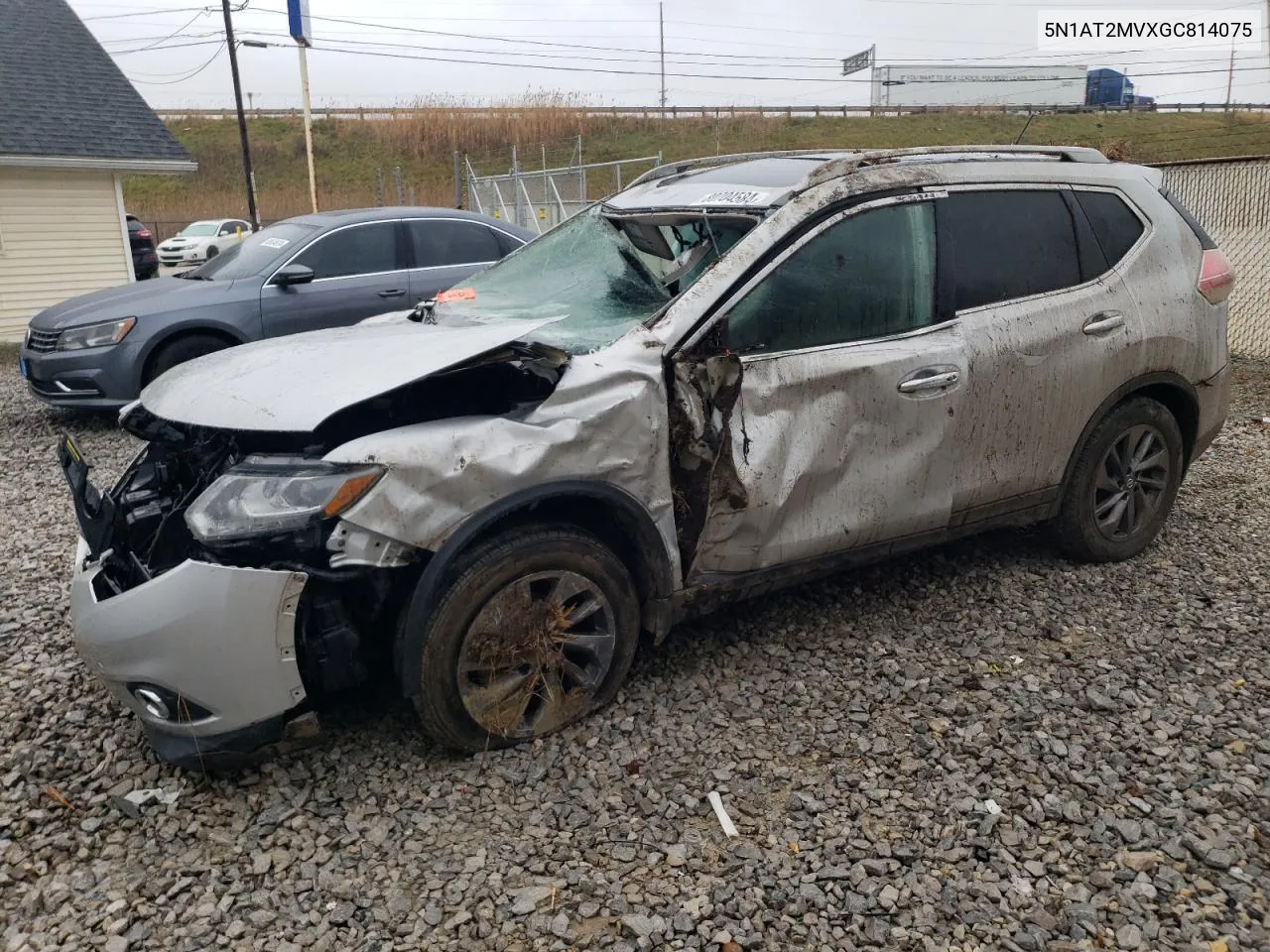 2016 Nissan Rogue S VIN: 5N1AT2MVXGC814075 Lot: 80704584