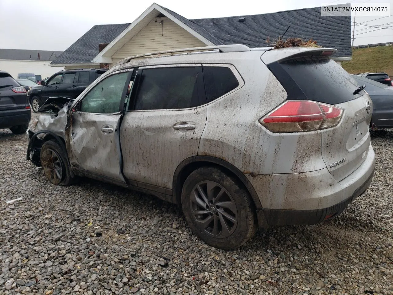 2016 Nissan Rogue S VIN: 5N1AT2MVXGC814075 Lot: 80704584