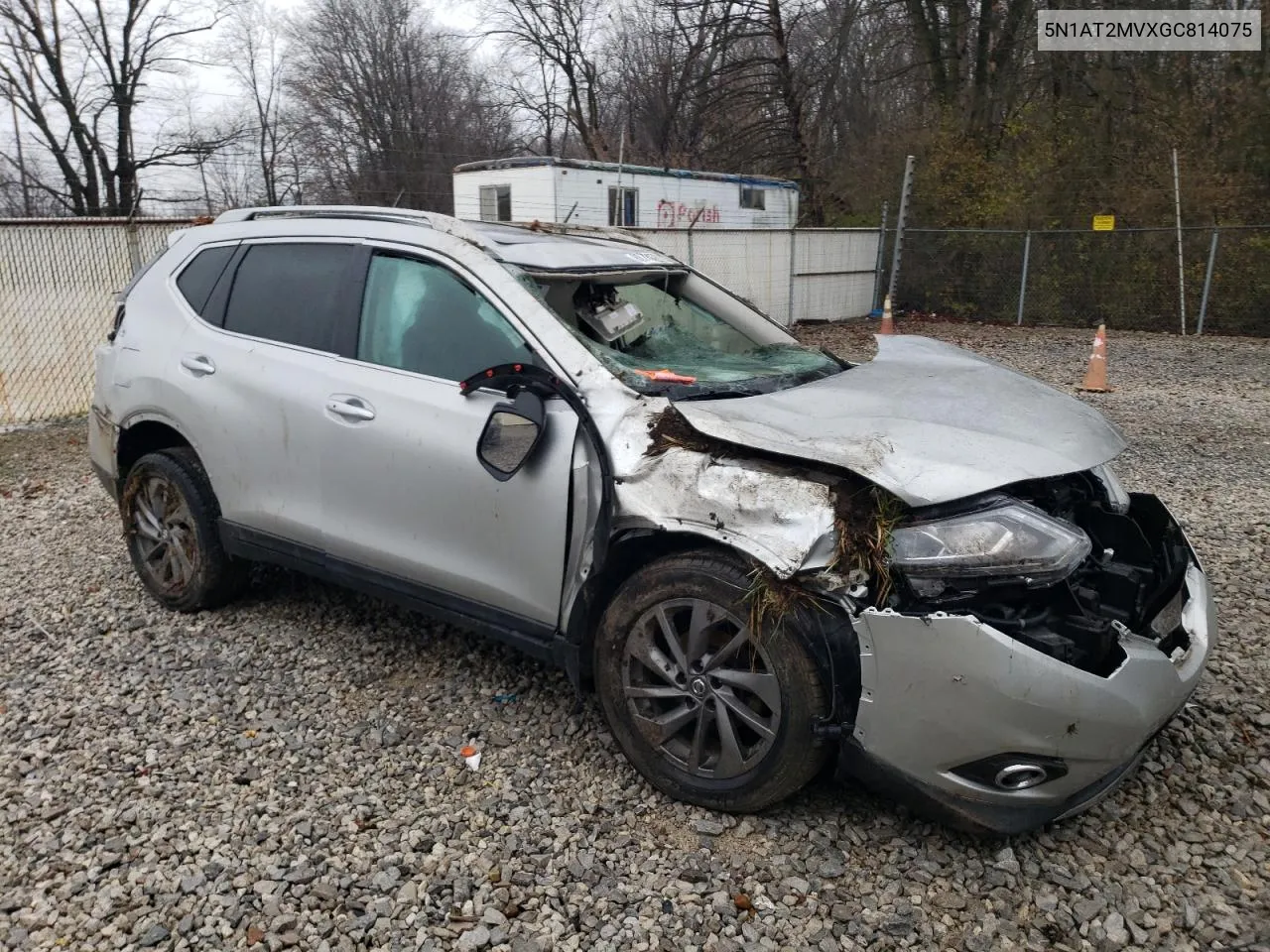 2016 Nissan Rogue S VIN: 5N1AT2MVXGC814075 Lot: 80704584