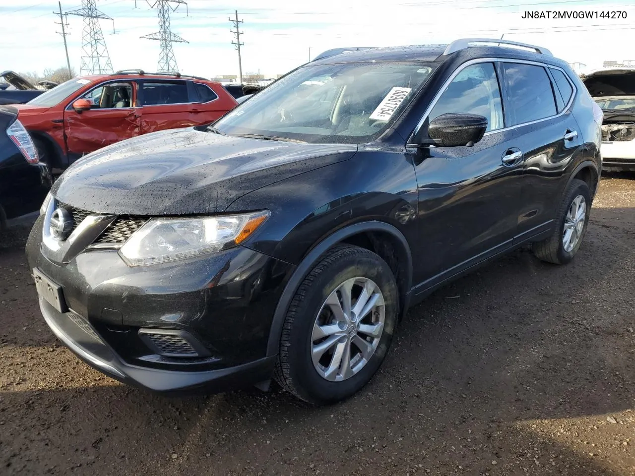 2016 Nissan Rogue S VIN: JN8AT2MV0GW144270 Lot: 80901754