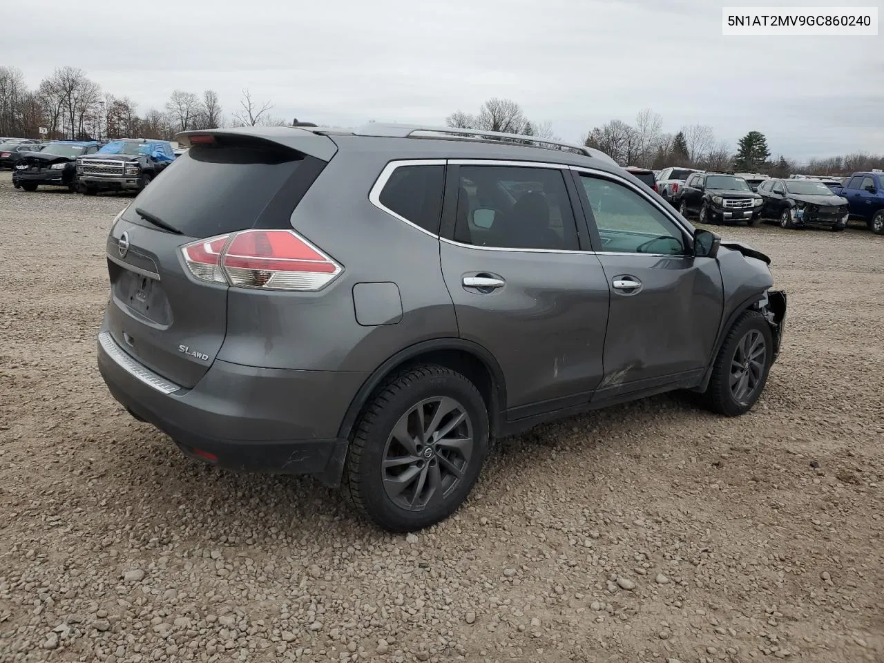 2016 Nissan Rogue S VIN: 5N1AT2MV9GC860240 Lot: 81312794