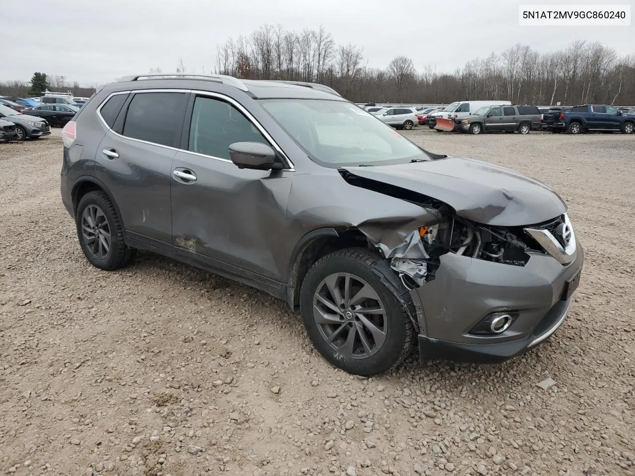 2016 Nissan Rogue S VIN: 5N1AT2MV9GC860240 Lot: 81312794