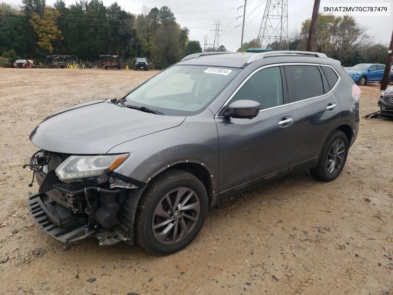 2016 Nissan Rogue S VIN: 5N1AT2MV7GC787479 Lot: 81475614