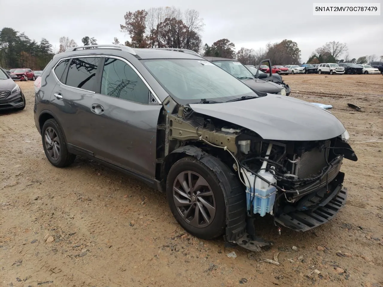 2016 Nissan Rogue S VIN: 5N1AT2MV7GC787479 Lot: 81475614