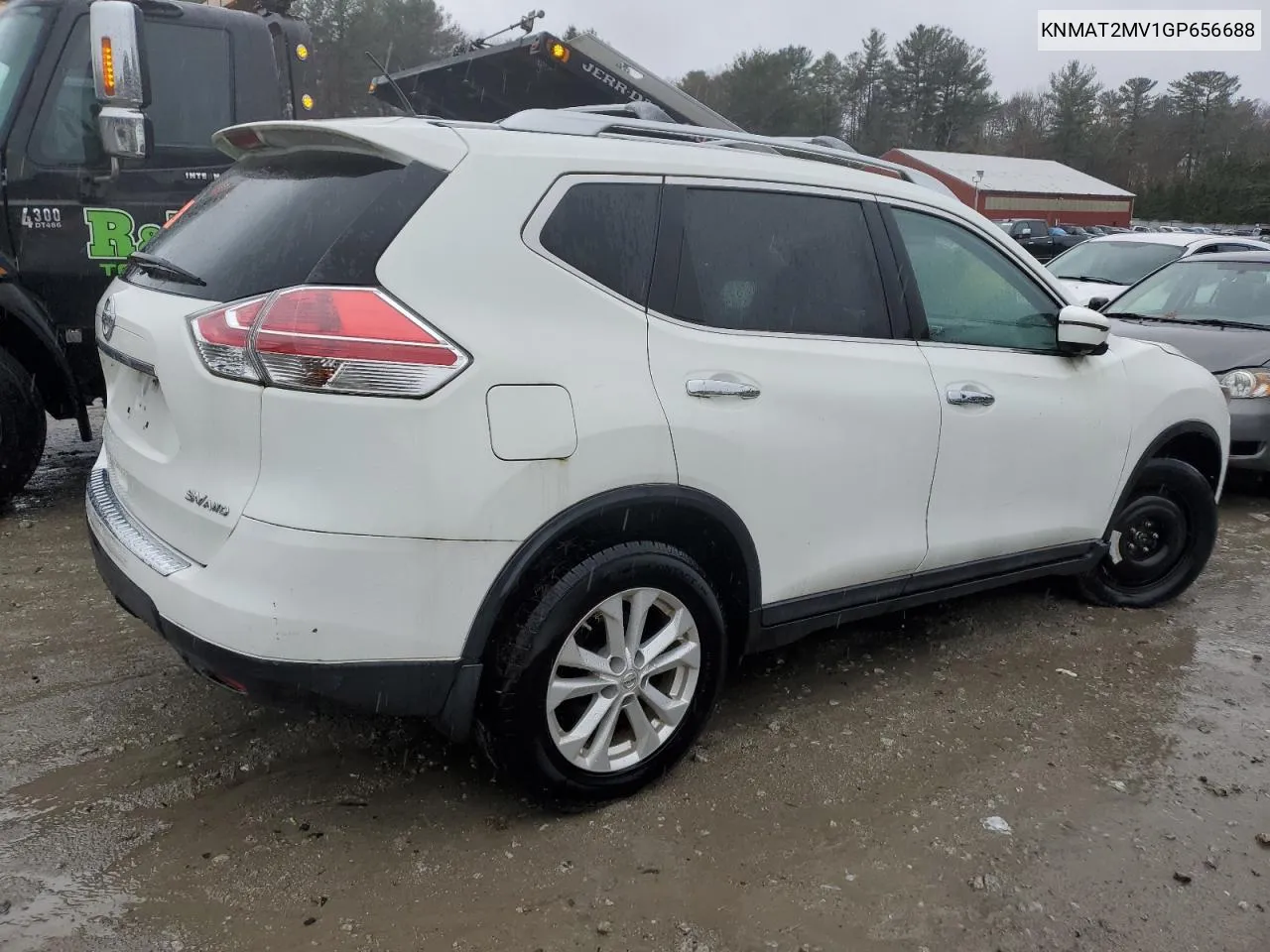 2016 Nissan Rogue S VIN: KNMAT2MV1GP656688 Lot: 82115654