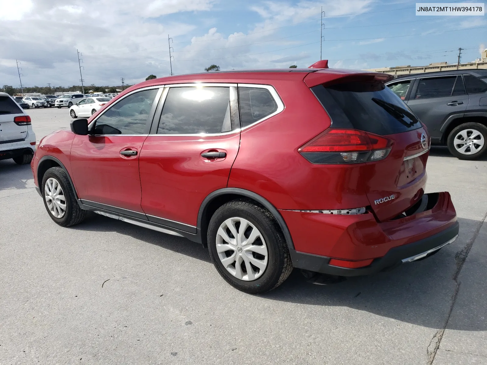 2017 Nissan Rogue S VIN: JN8AT2MT1HW394178 Lot: 38024144