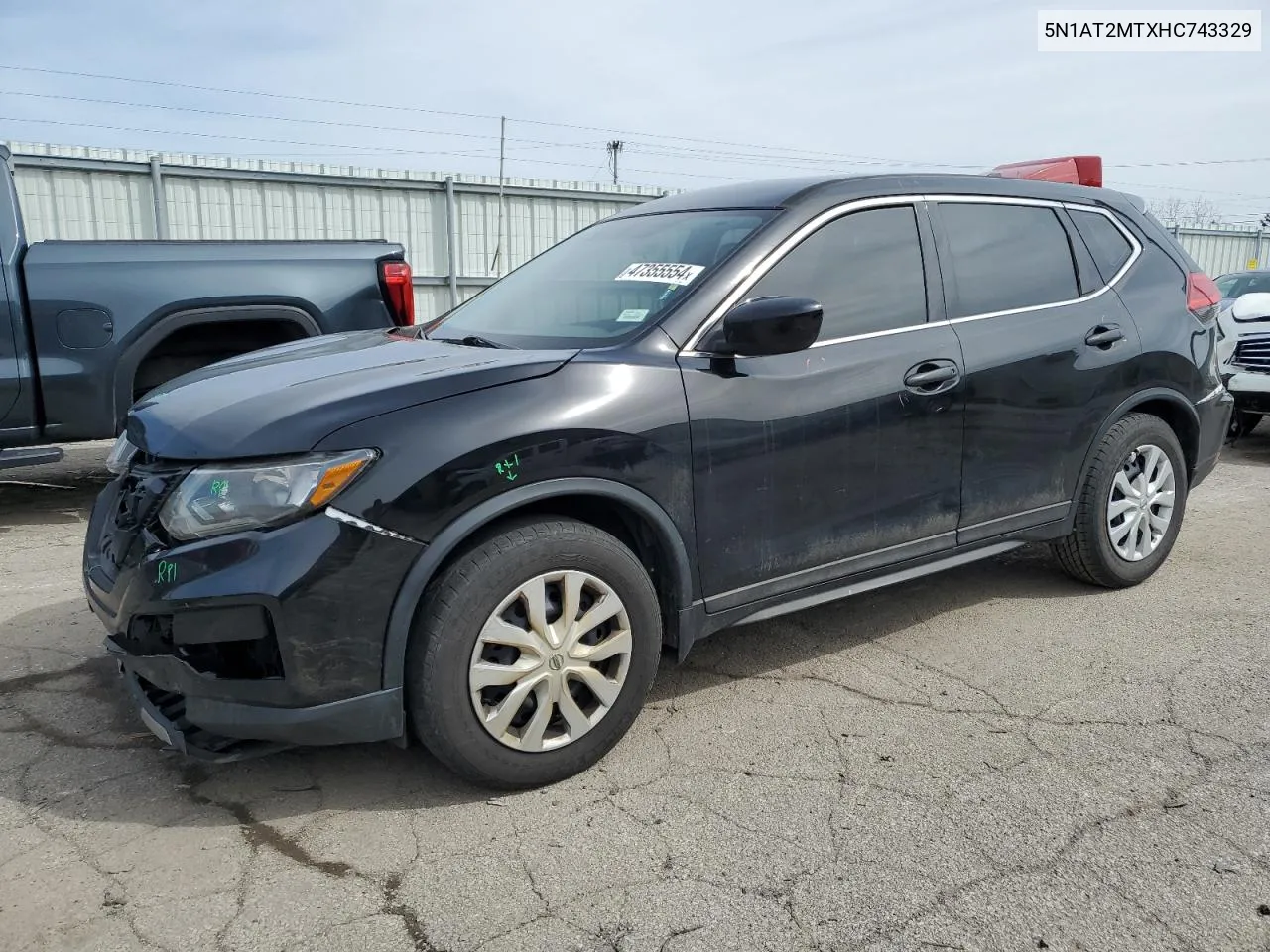 2017 Nissan Rogue S VIN: 5N1AT2MTXHC743329 Lot: 47355554