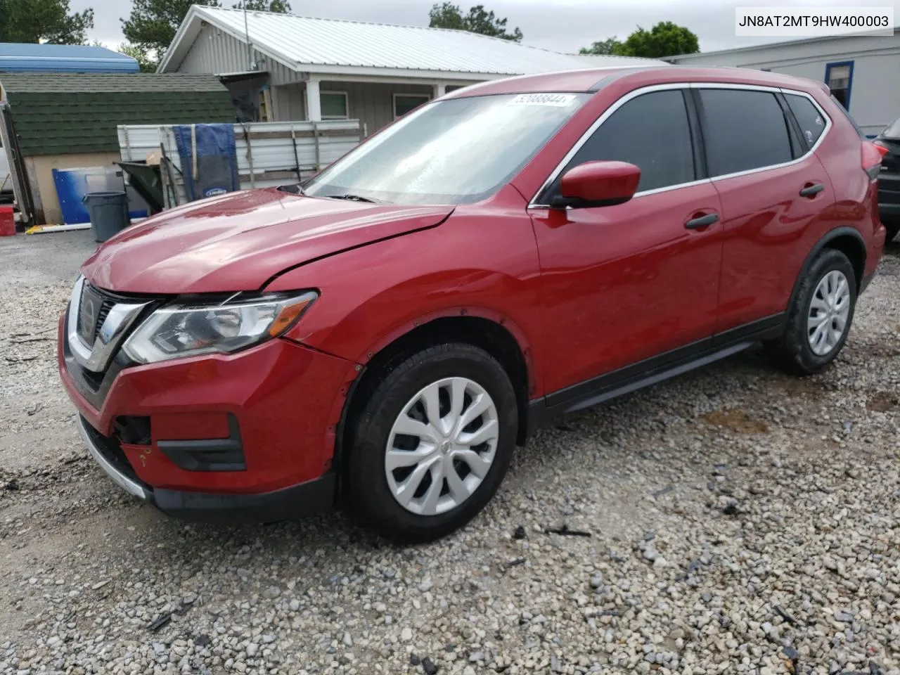 2017 Nissan Rogue S VIN: JN8AT2MT9HW400003 Lot: 52088844