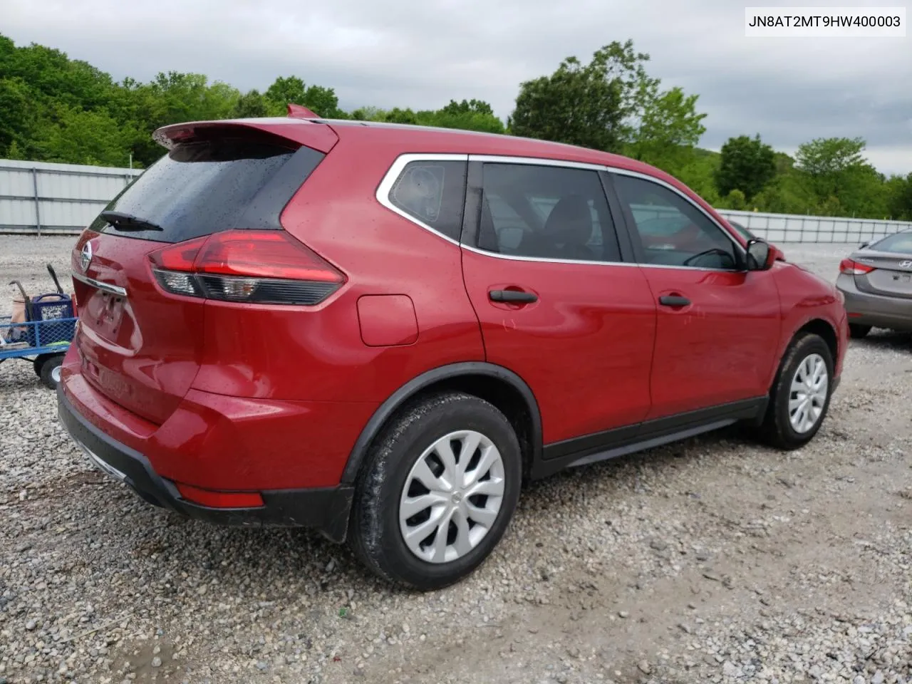 2017 Nissan Rogue S VIN: JN8AT2MT9HW400003 Lot: 52088844