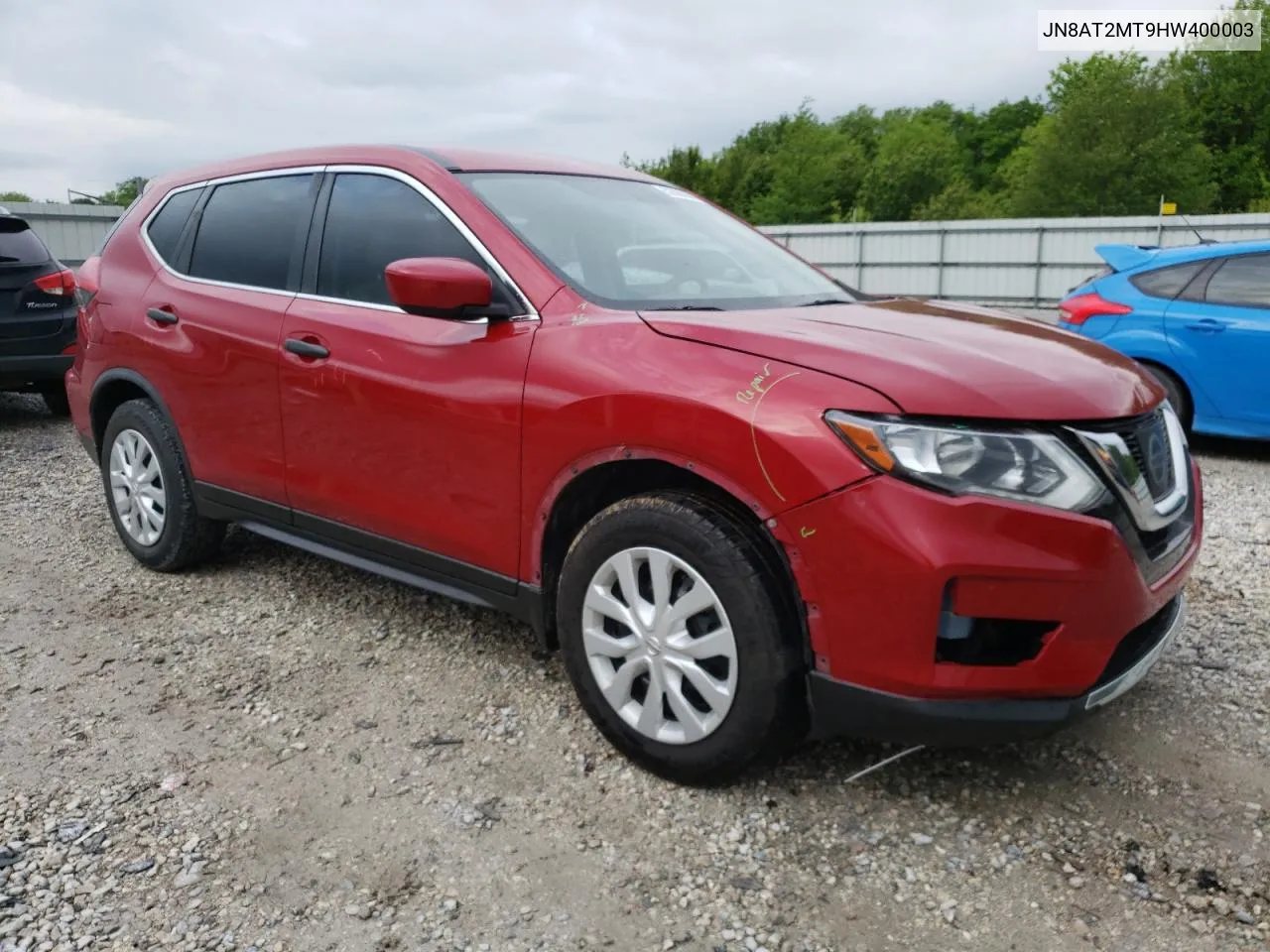 2017 Nissan Rogue S VIN: JN8AT2MT9HW400003 Lot: 52088844