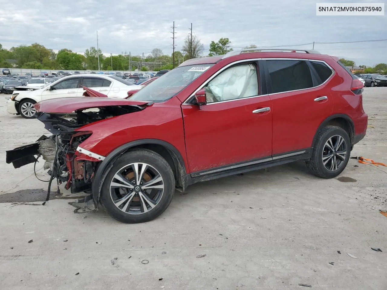 2017 Nissan Rogue Sv VIN: 5N1AT2MV0HC875940 Lot: 52530884