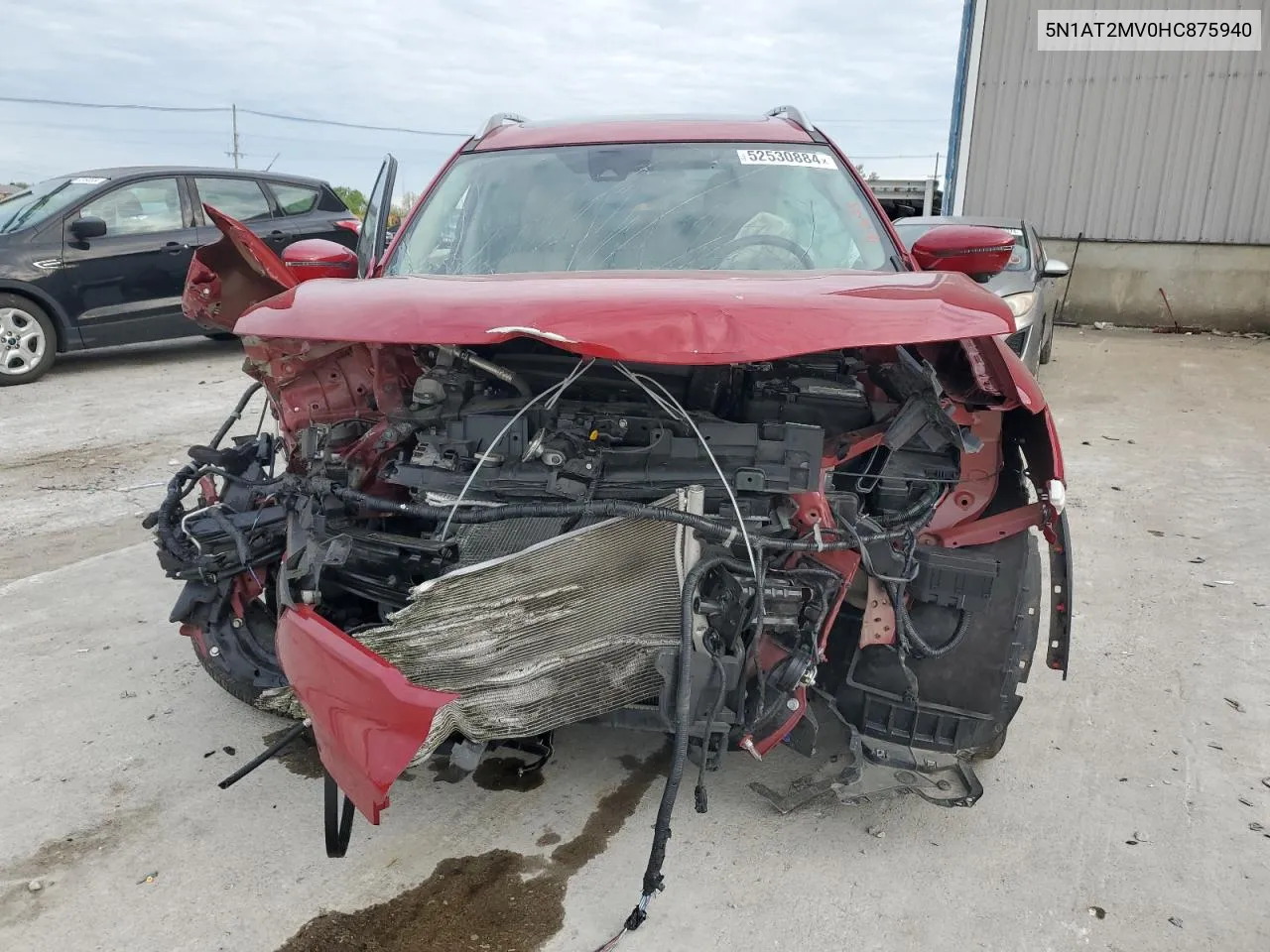 2017 Nissan Rogue Sv VIN: 5N1AT2MV0HC875940 Lot: 52530884