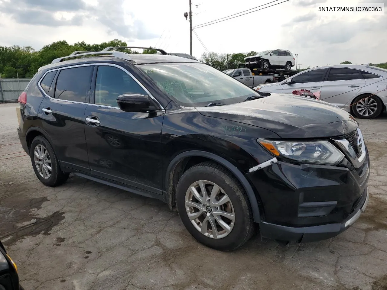 2017 Nissan Rogue Sv VIN: 5N1AT2MN5HC760363 Lot: 52752954