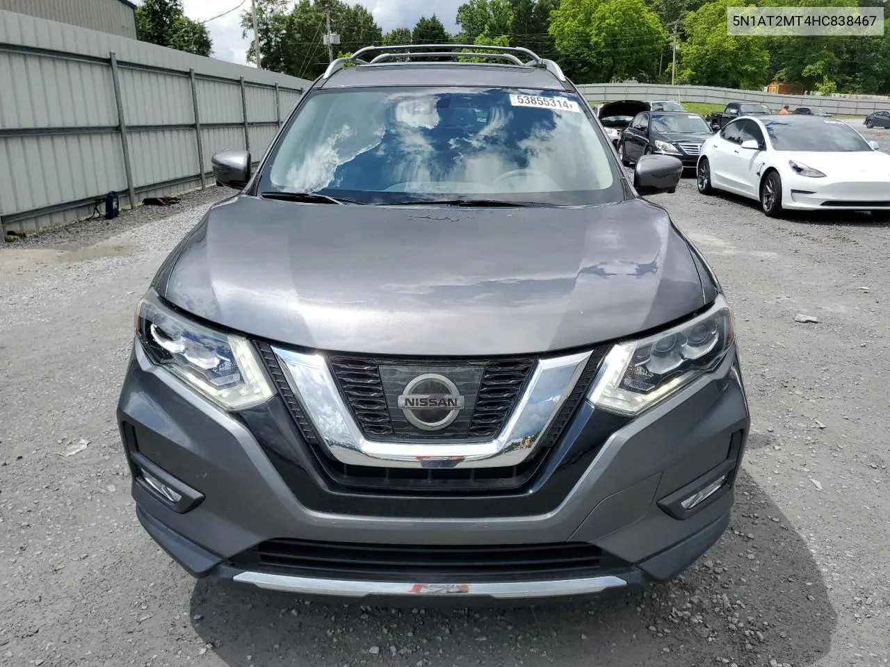 2017 Nissan Rogue S VIN: 5N1AT2MT4HC838467 Lot: 53855314