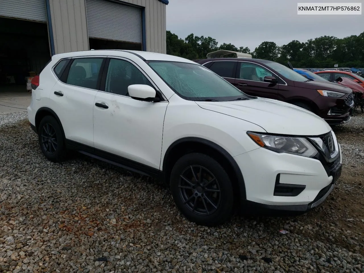 2017 Nissan Rogue S VIN: KNMAT2MT7HP576862 Lot: 53942114