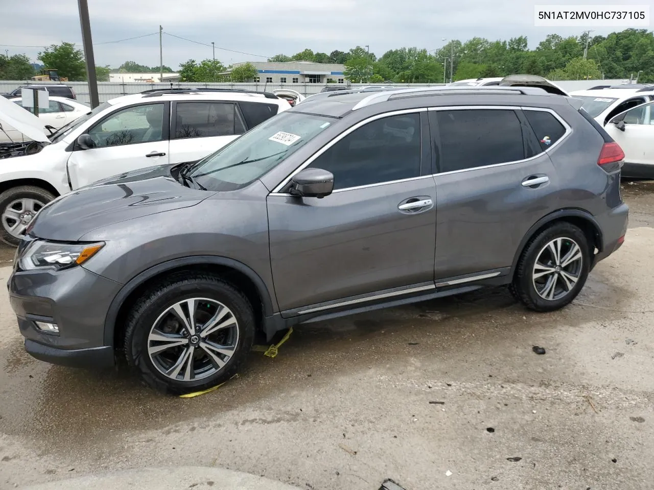 2017 Nissan Rogue Sv VIN: 5N1AT2MV0HC737105 Lot: 55298704