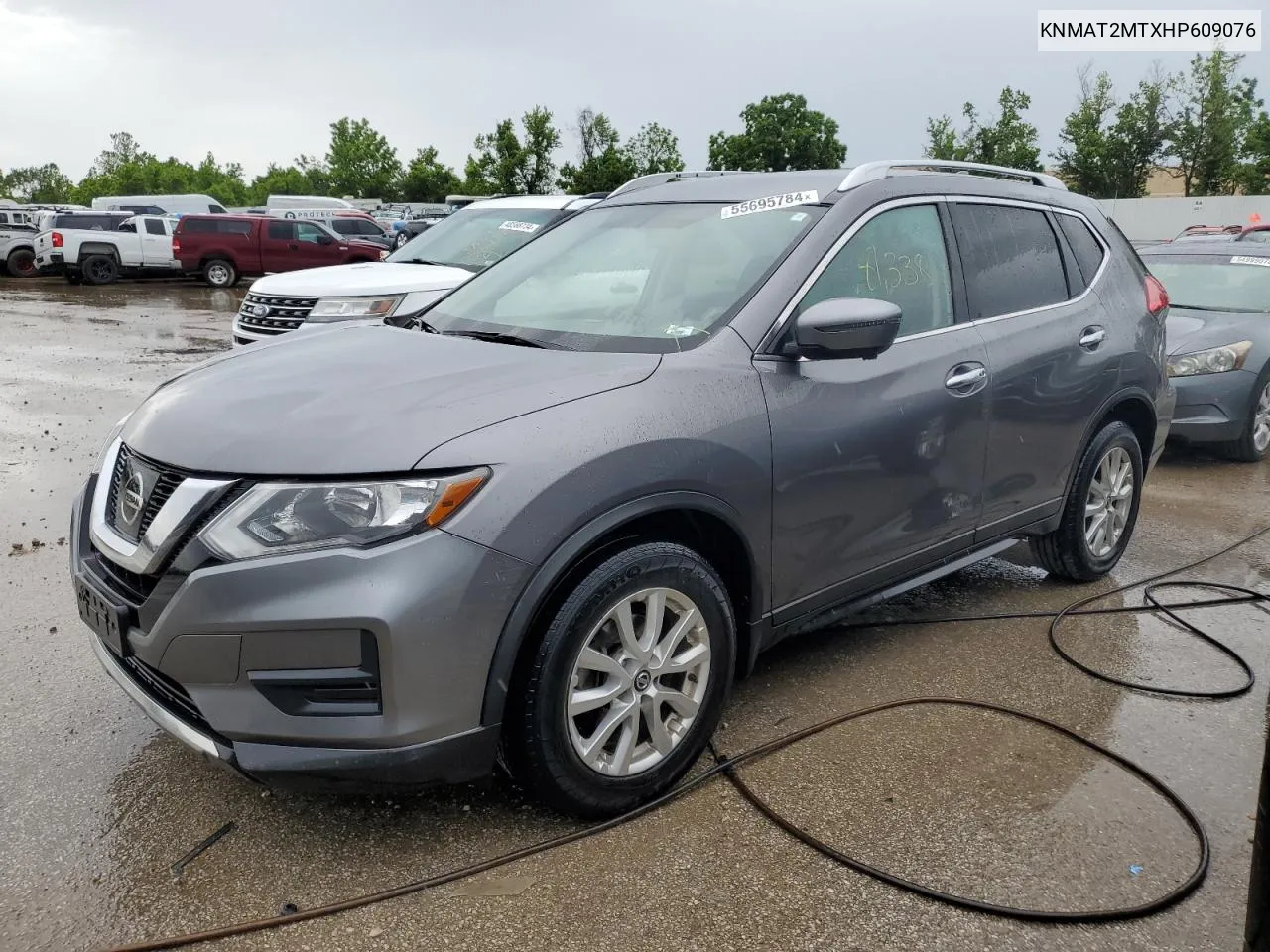 2017 Nissan Rogue S VIN: KNMAT2MTXHP609076 Lot: 55695784