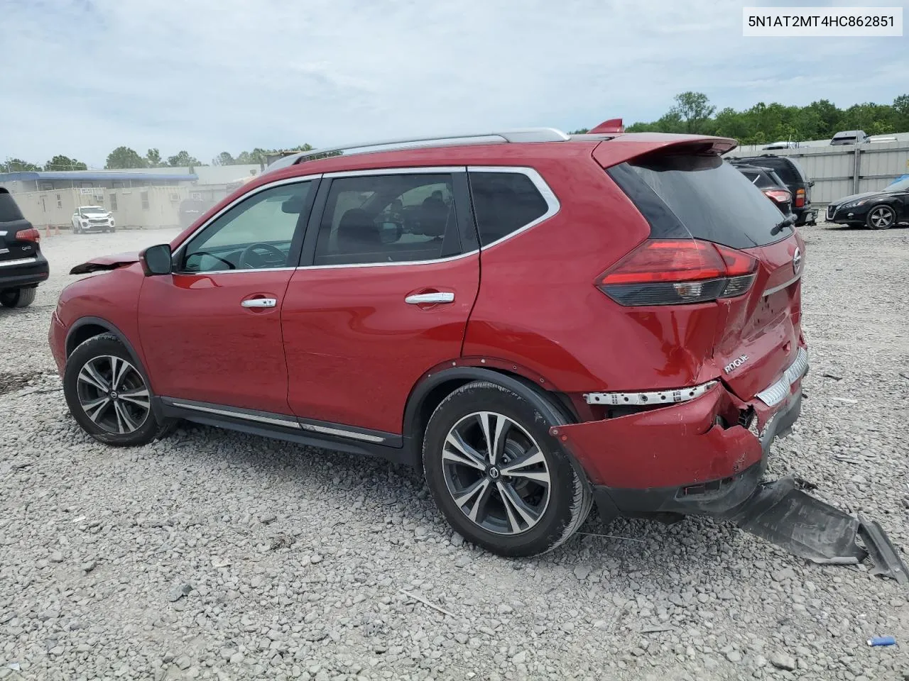 2017 Nissan Rogue S VIN: 5N1AT2MT4HC862851 Lot: 57387774