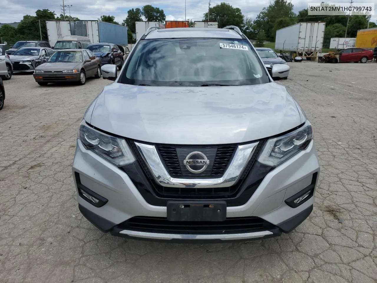 5N1AT2MV1HC799743 2017 Nissan Rogue Sv