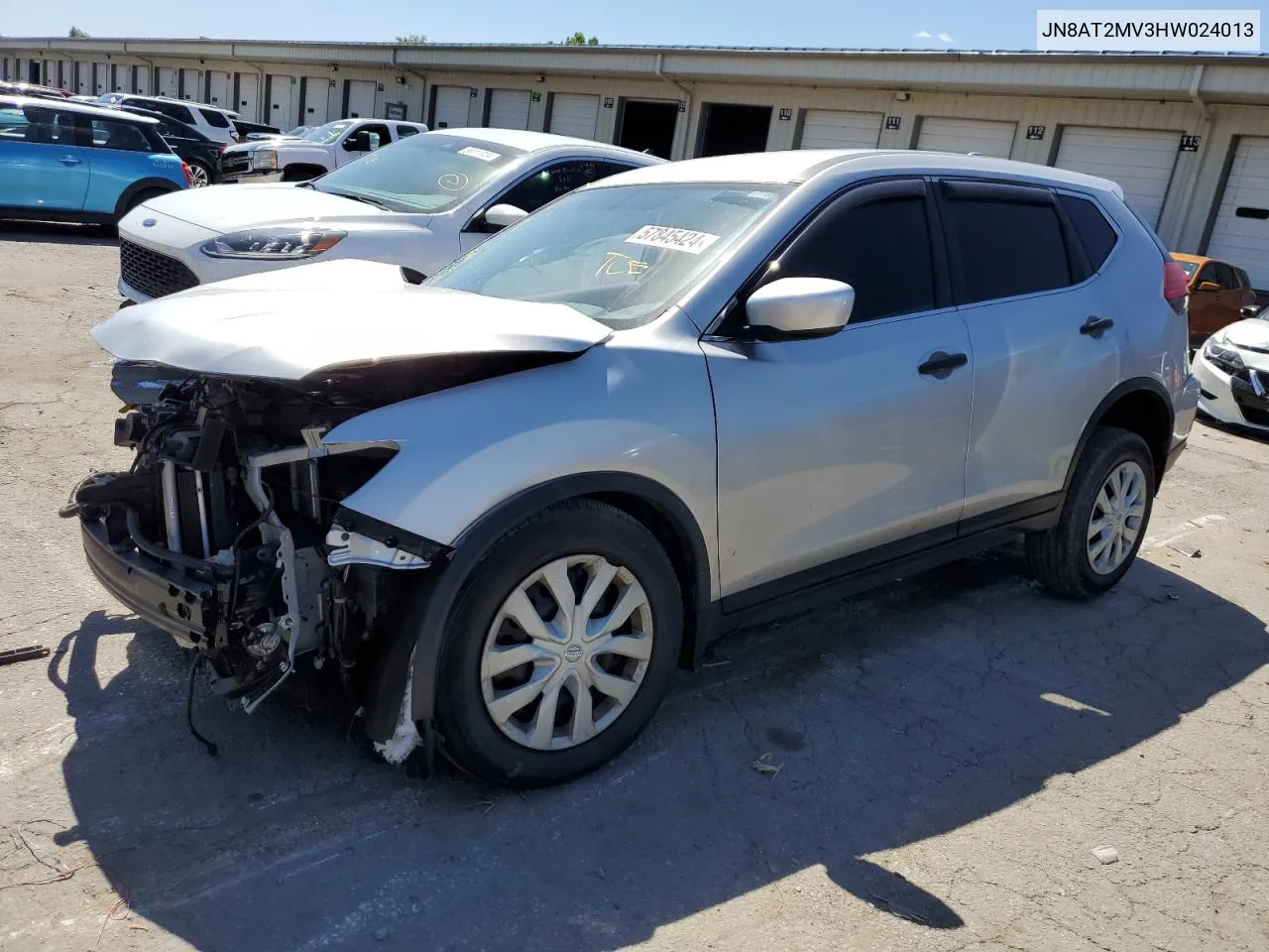 2017 Nissan Rogue S VIN: JN8AT2MV3HW024013 Lot: 57845424