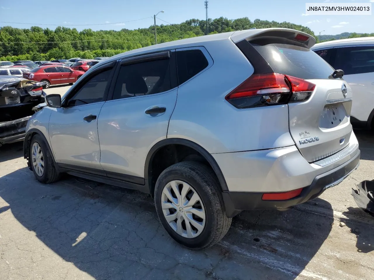 2017 Nissan Rogue S VIN: JN8AT2MV3HW024013 Lot: 57845424