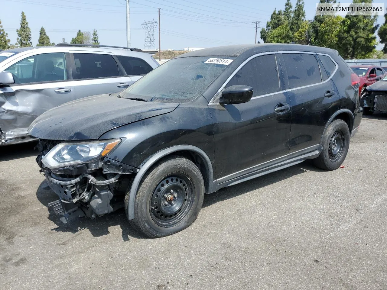 2017 Nissan Rogue S VIN: KNMAT2MT1HP562665 Lot: 58350614