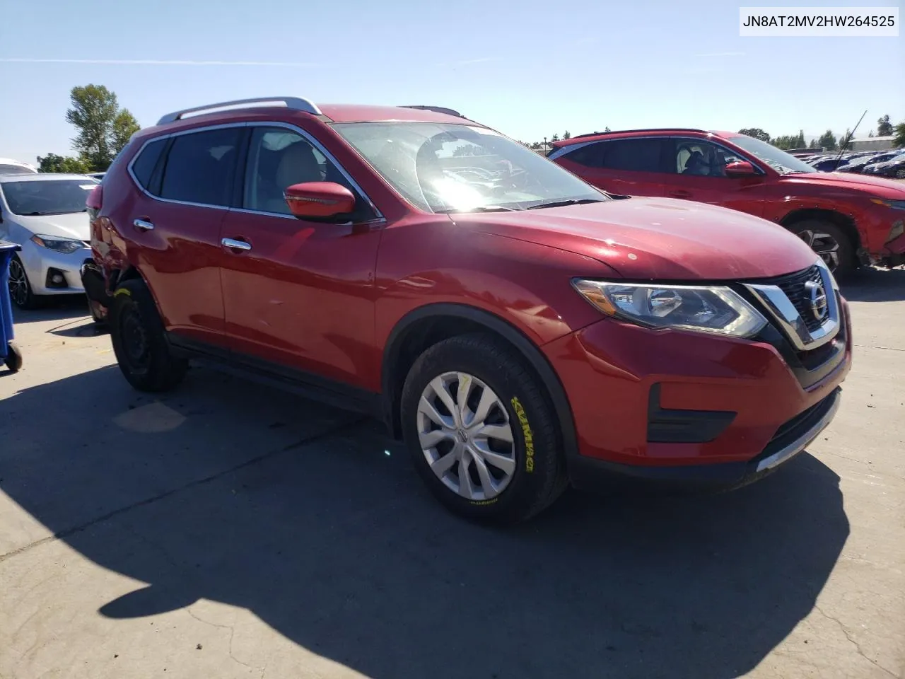 2017 Nissan Rogue S VIN: JN8AT2MV2HW264525 Lot: 58450954