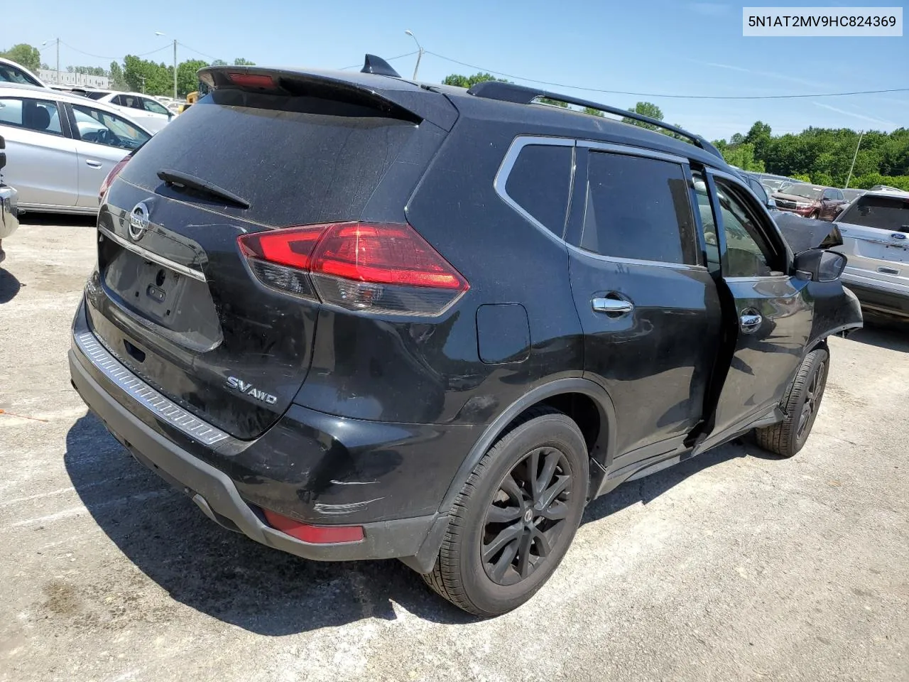 2017 Nissan Rogue Sv VIN: 5N1AT2MV9HC824369 Lot: 58504104