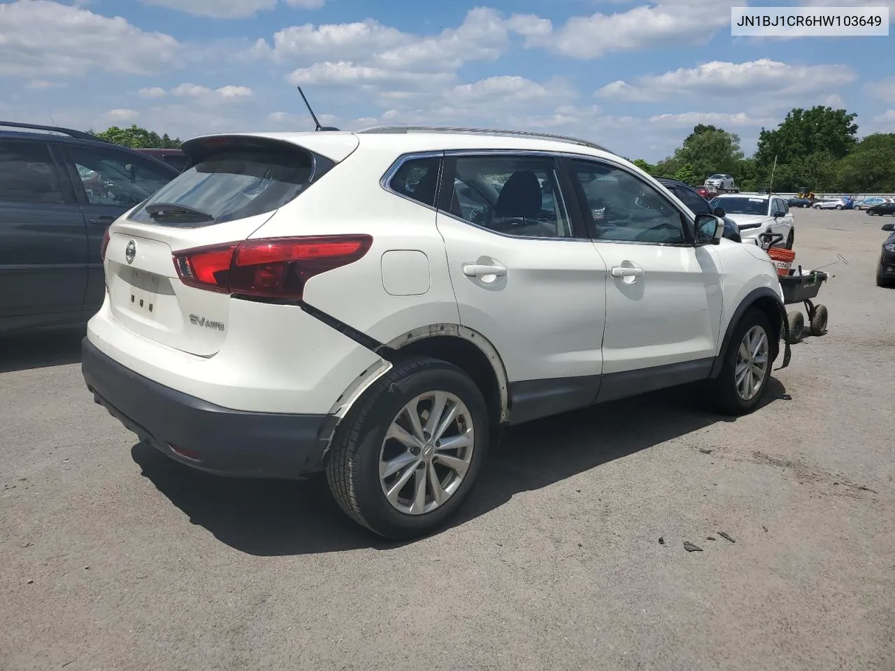 JN1BJ1CR6HW103649 2017 Nissan Rogue Sport S