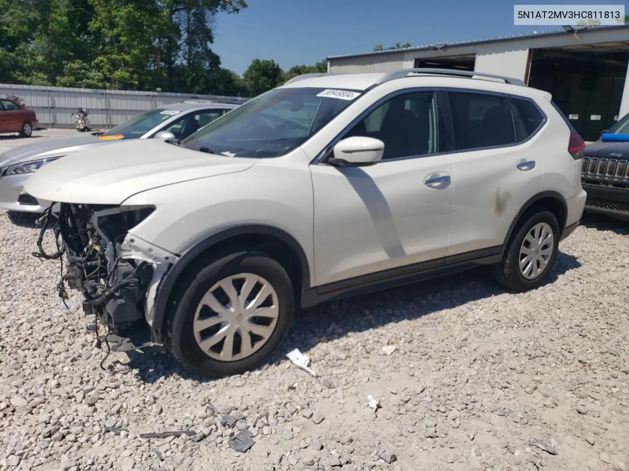 2017 Nissan Rogue Sv VIN: 5N1AT2MV3HC811813 Lot: 58949804