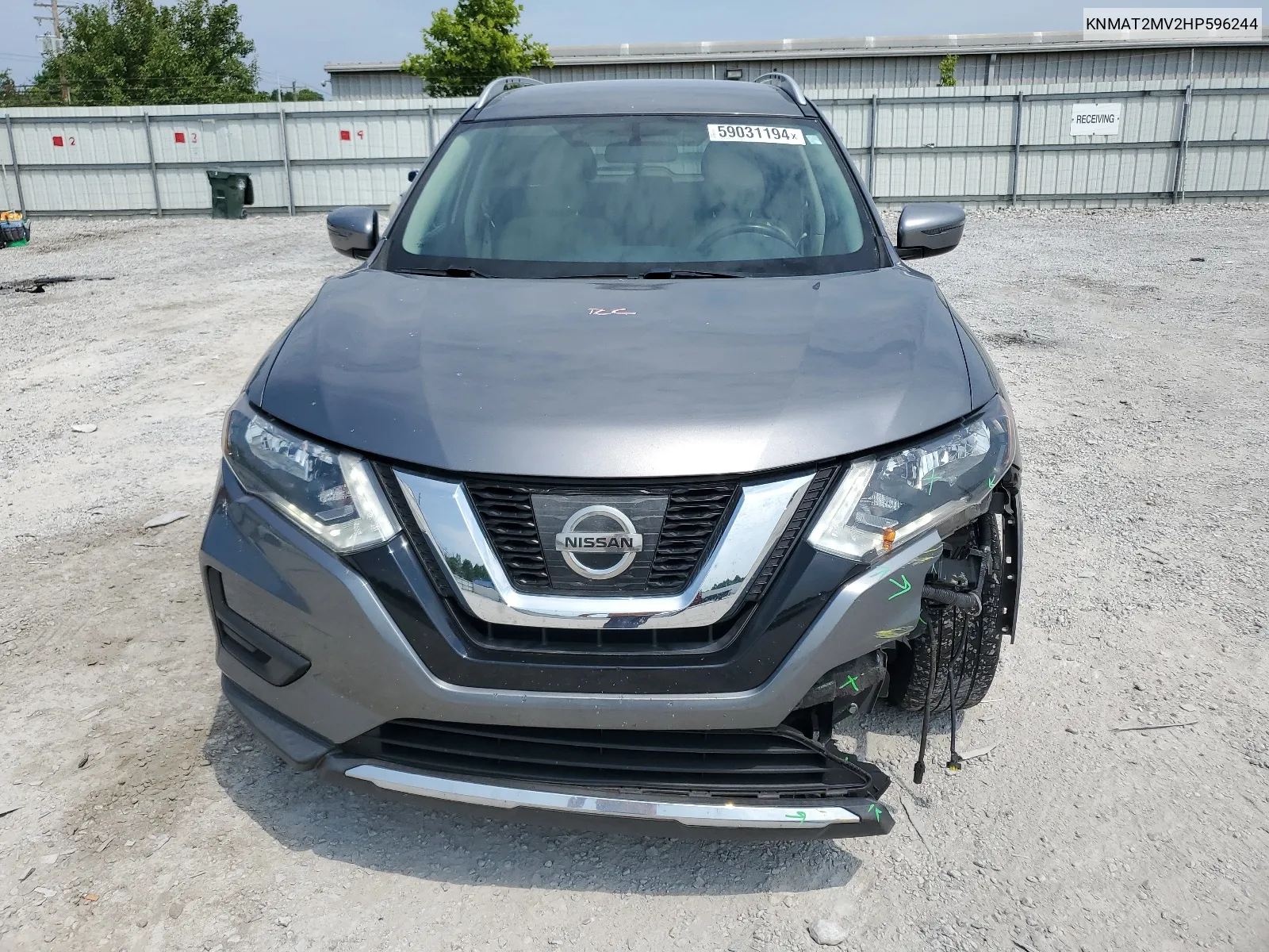 2017 Nissan Rogue S VIN: KNMAT2MV2HP596244 Lot: 59031194