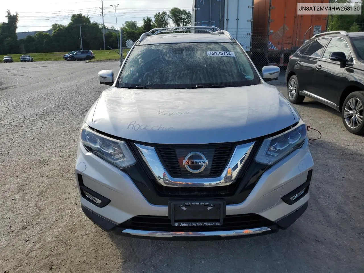 2017 Nissan Rogue S VIN: JN8AT2MV4HW258130 Lot: 59230714