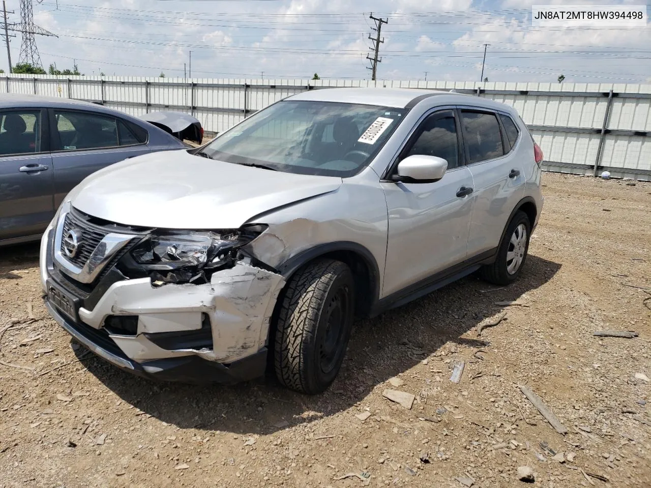 2017 Nissan Rogue S VIN: JN8AT2MT8HW394498 Lot: 59300644