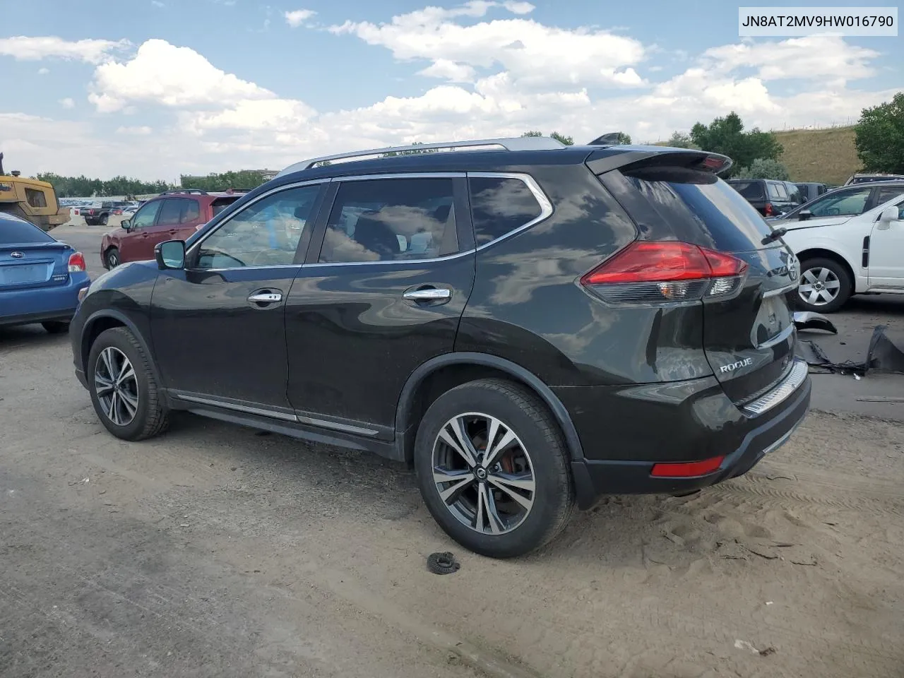 2017 Nissan Rogue S VIN: JN8AT2MV9HW016790 Lot: 59521614