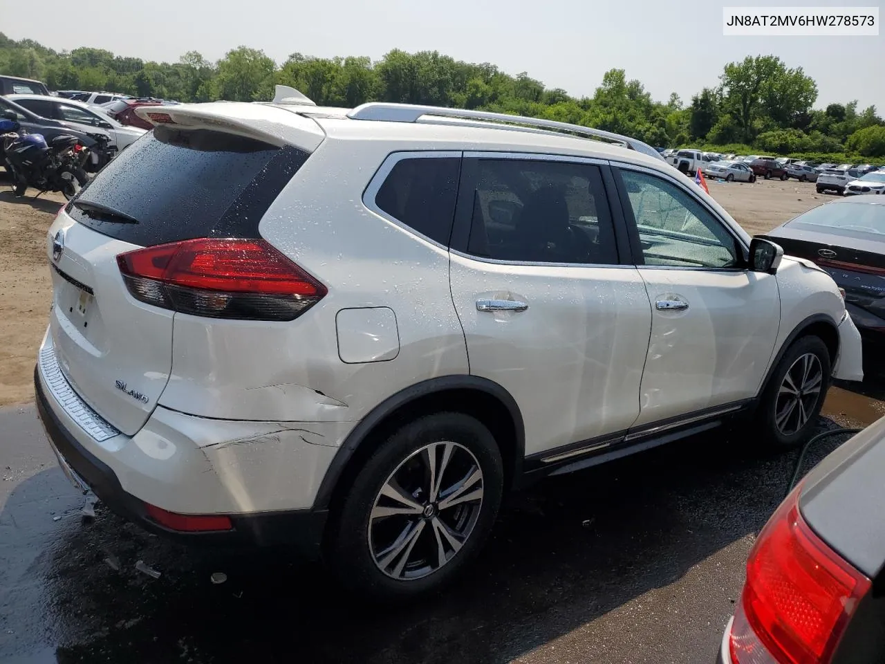 2017 Nissan Rogue S VIN: JN8AT2MV6HW278573 Lot: 59675274