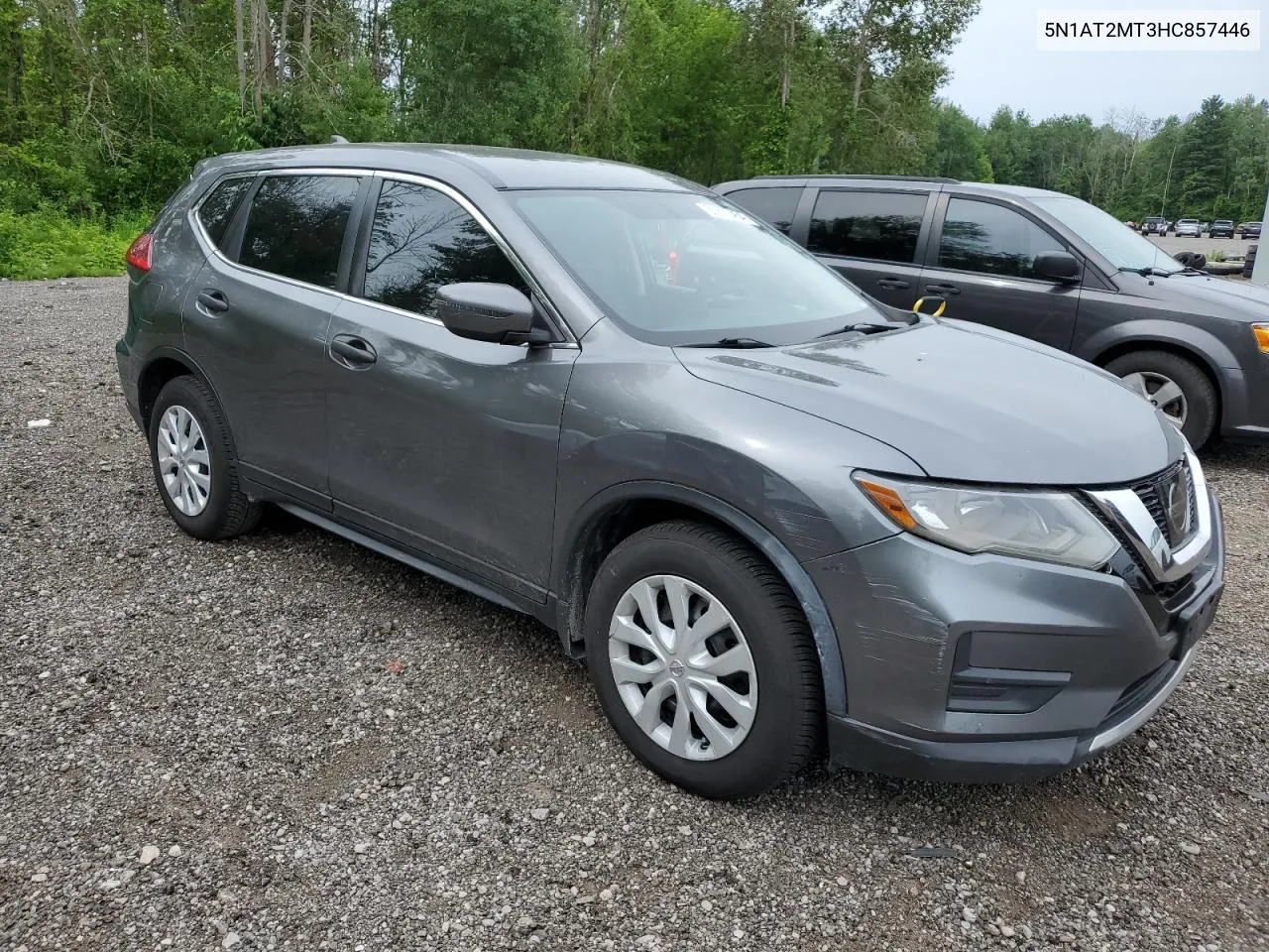 2017 Nissan Rogue S VIN: 5N1AT2MT3HC857446 Lot: 60623454