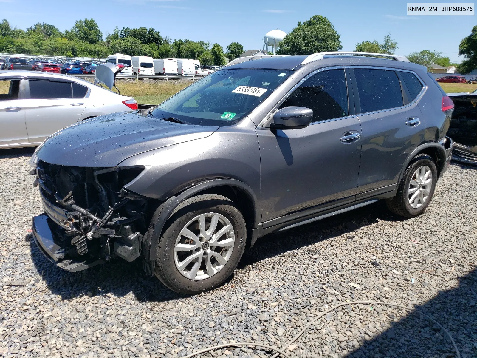 2017 Nissan Rogue S VIN: KNMAT2MT3HP608576 Lot: 60630784