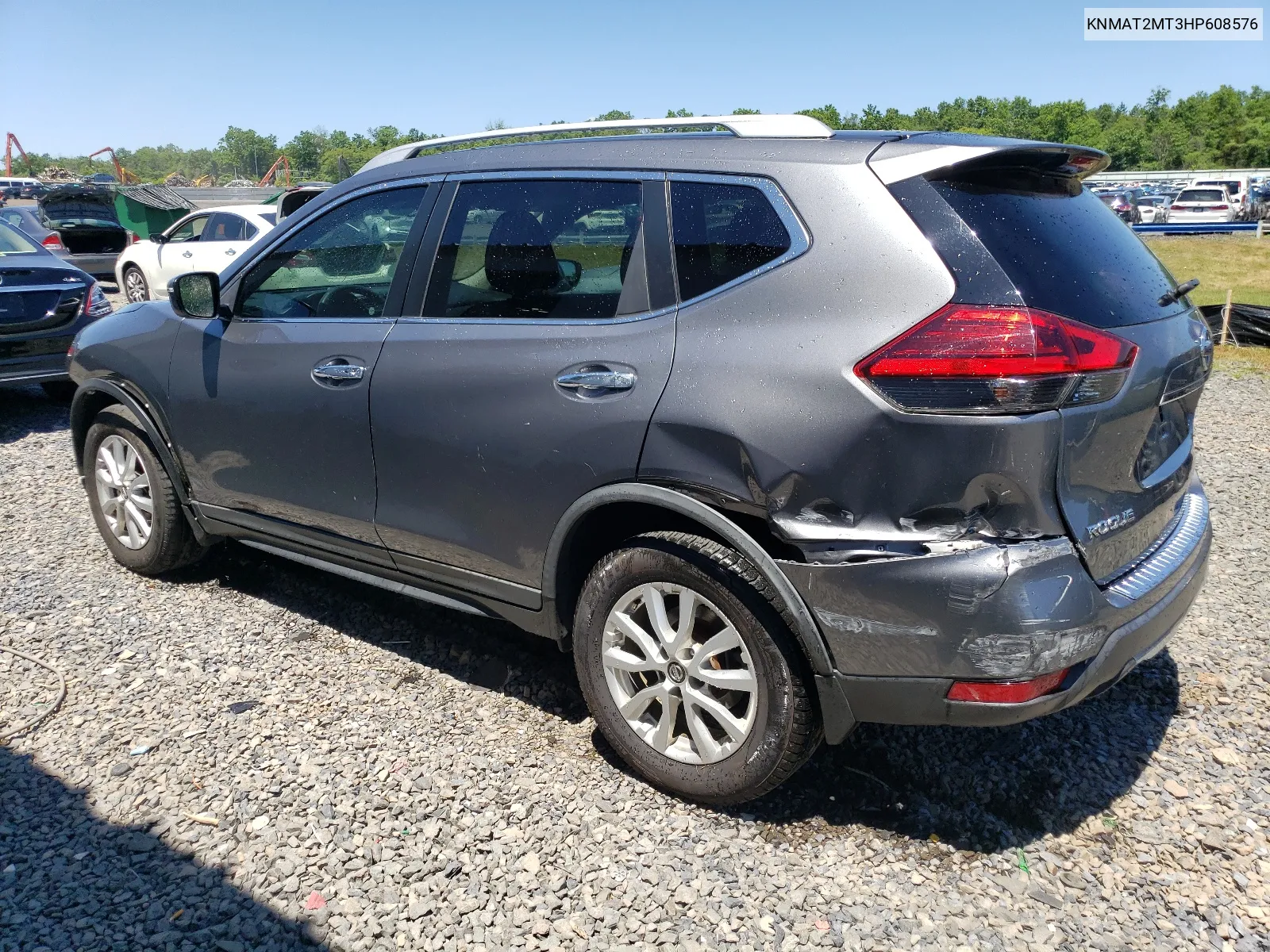 2017 Nissan Rogue S VIN: KNMAT2MT3HP608576 Lot: 60630784