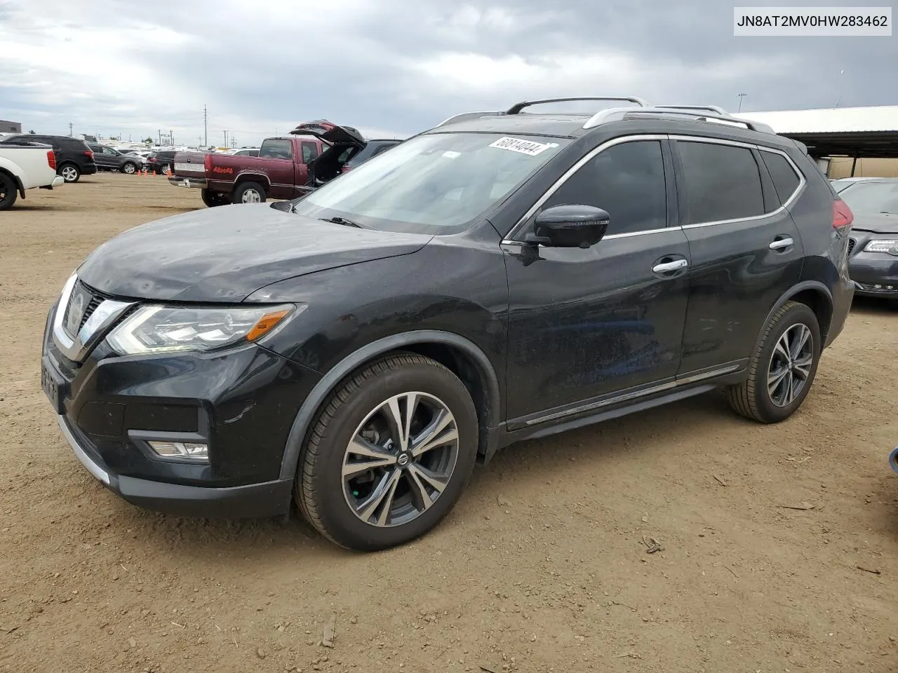 2017 Nissan Rogue S VIN: JN8AT2MV0HW283462 Lot: 60814044