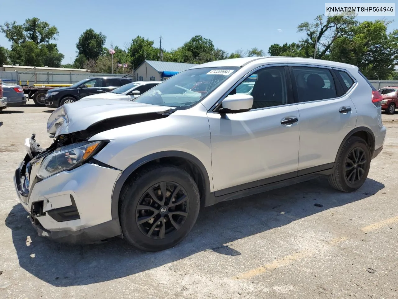 2017 Nissan Rogue S VIN: KNMAT2MT8HP564946 Lot: 61556654