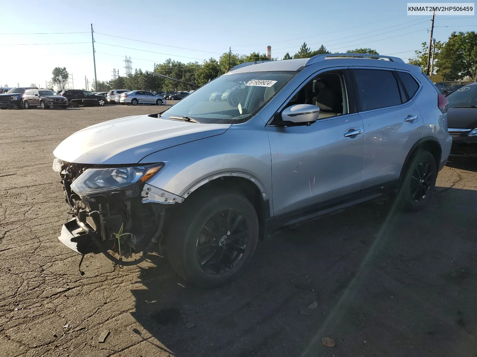 2017 Nissan Rogue S VIN: KNMAT2MV2HP506459 Lot: 61959924