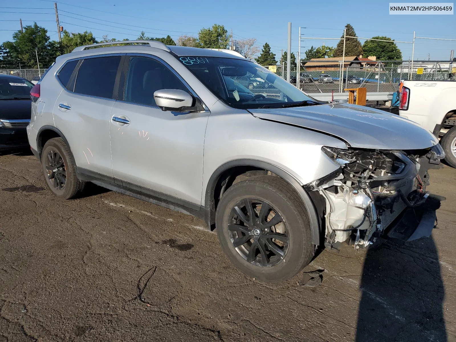 2017 Nissan Rogue S VIN: KNMAT2MV2HP506459 Lot: 61959924