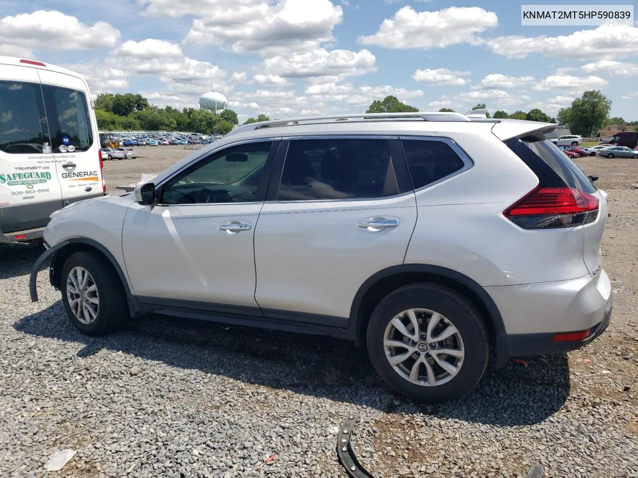 2017 Nissan Rogue S VIN: KNMAT2MT5HP590839 Lot: 62078724