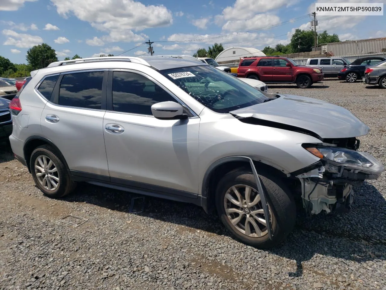 2017 Nissan Rogue S VIN: KNMAT2MT5HP590839 Lot: 62078724