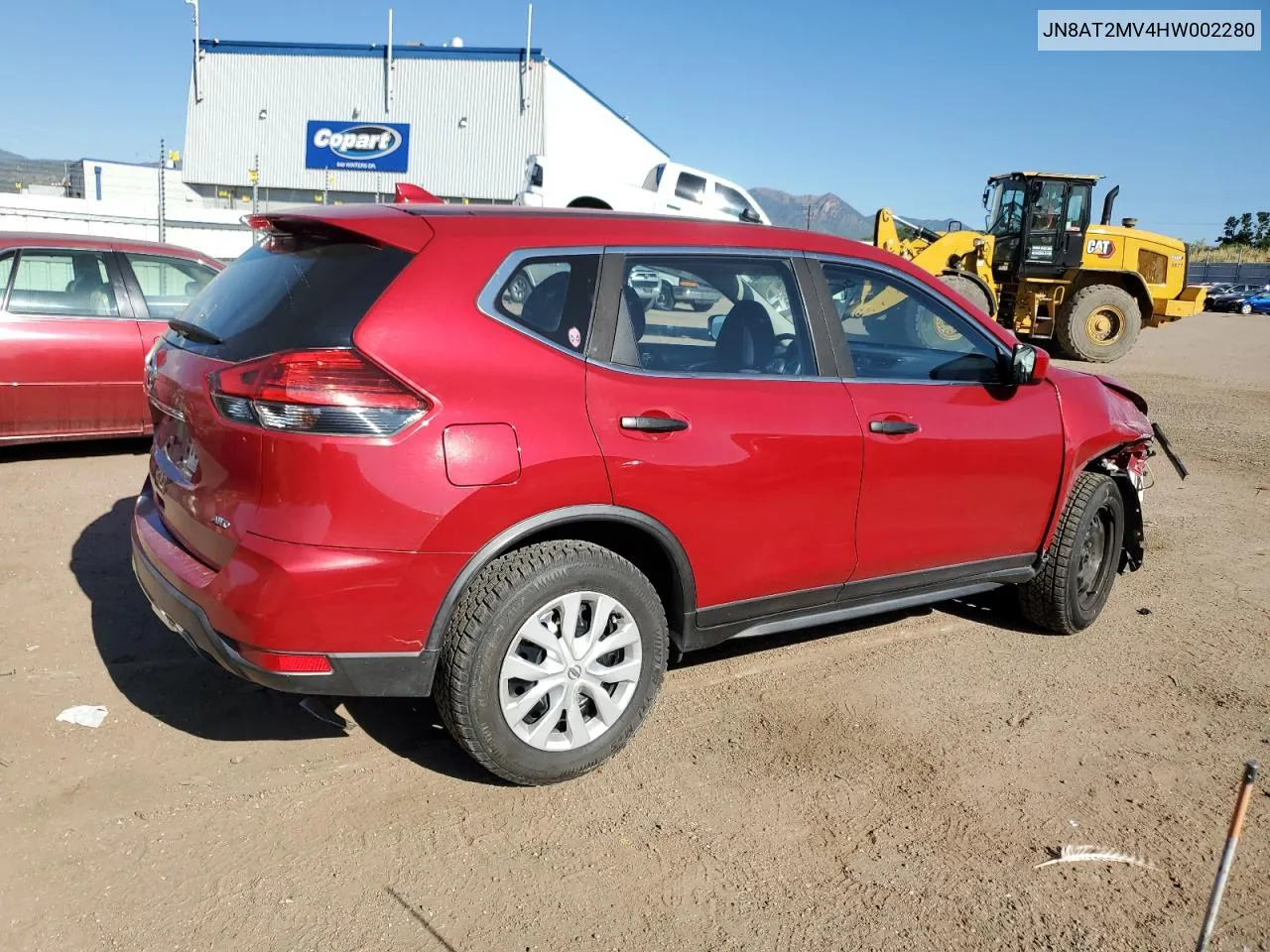 2017 Nissan Rogue S VIN: JN8AT2MV4HW002280 Lot: 62289484