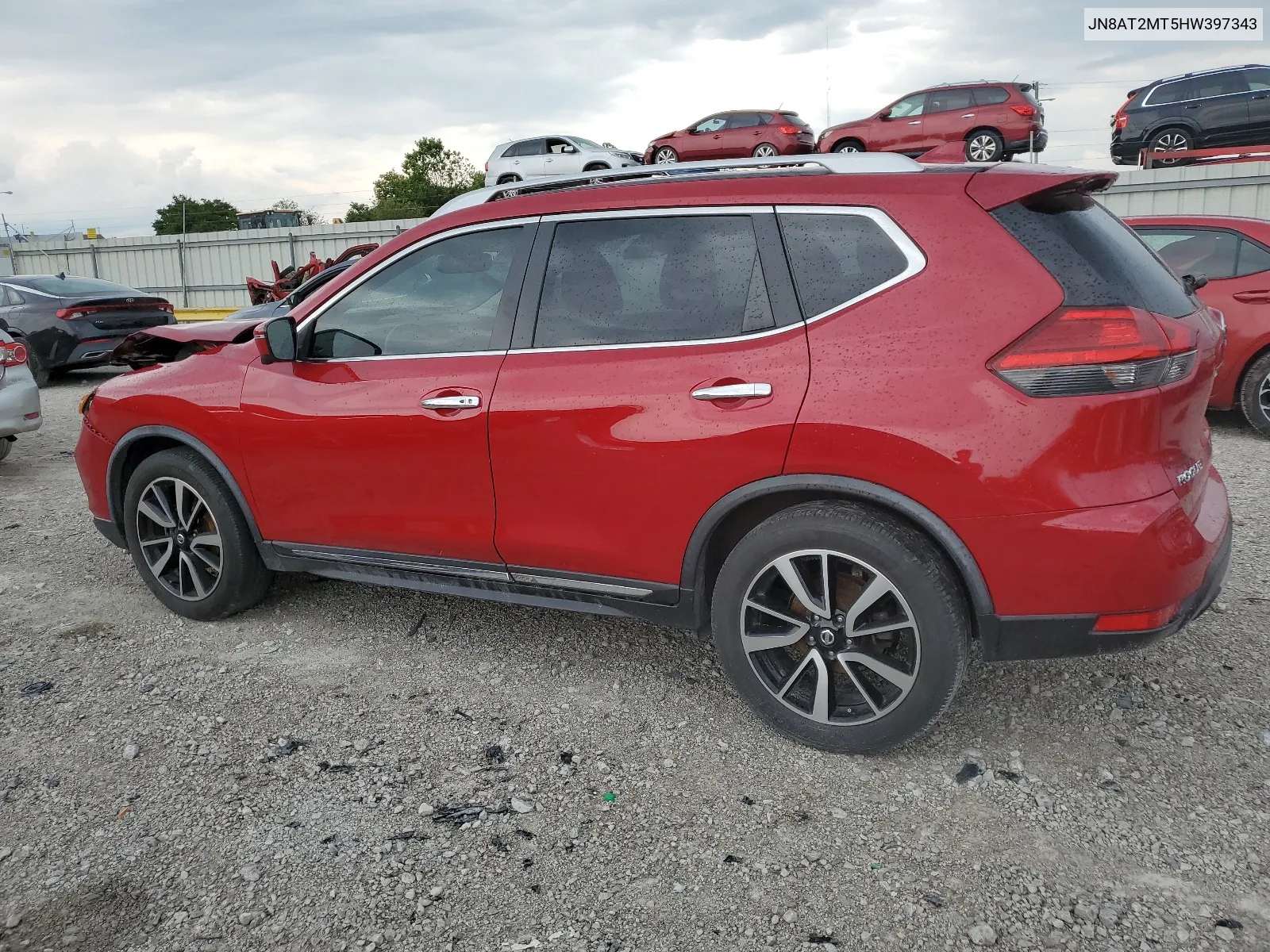 2017 Nissan Rogue S VIN: JN8AT2MT5HW397343 Lot: 62712834