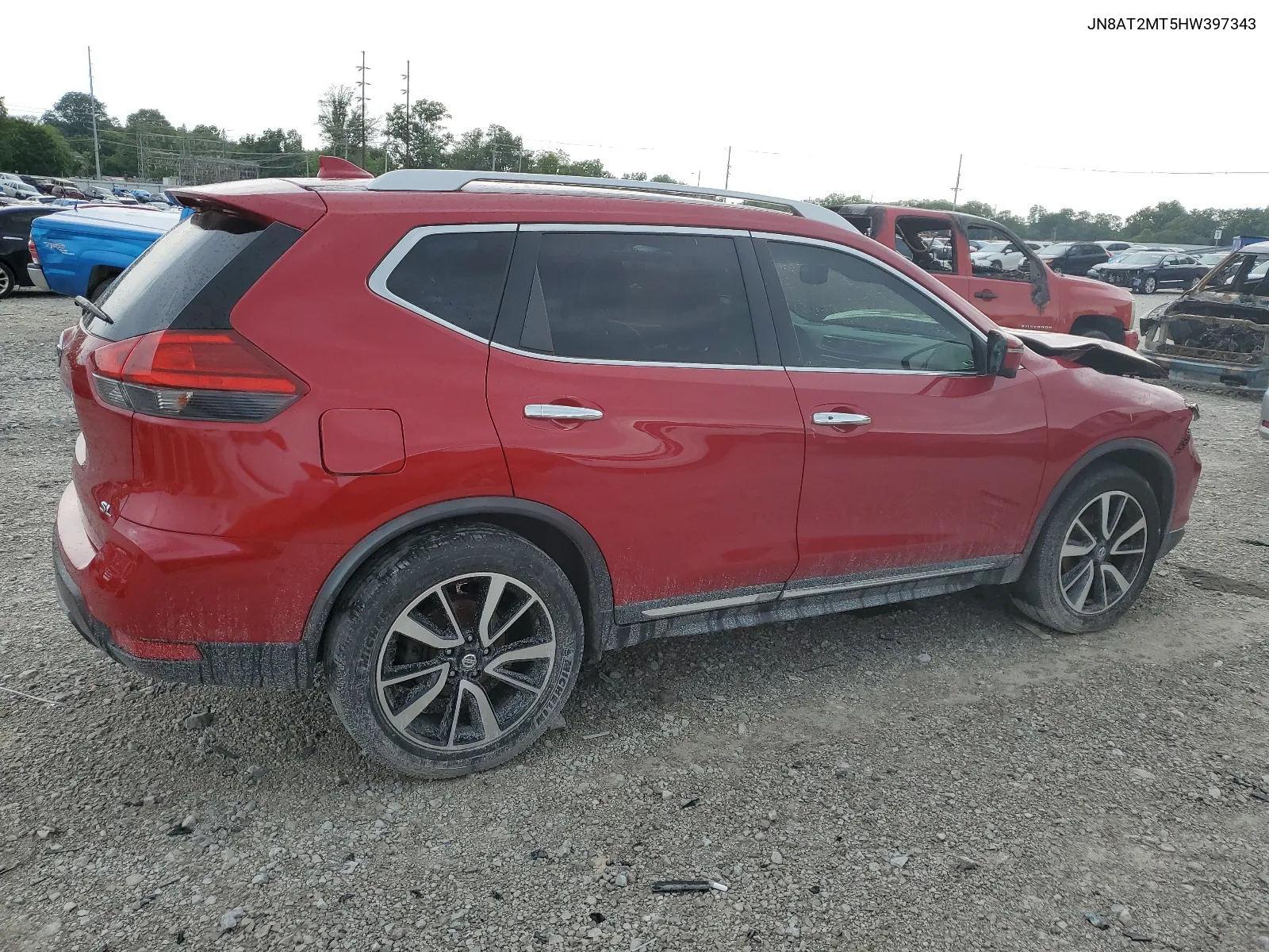 2017 Nissan Rogue S VIN: JN8AT2MT5HW397343 Lot: 62712834