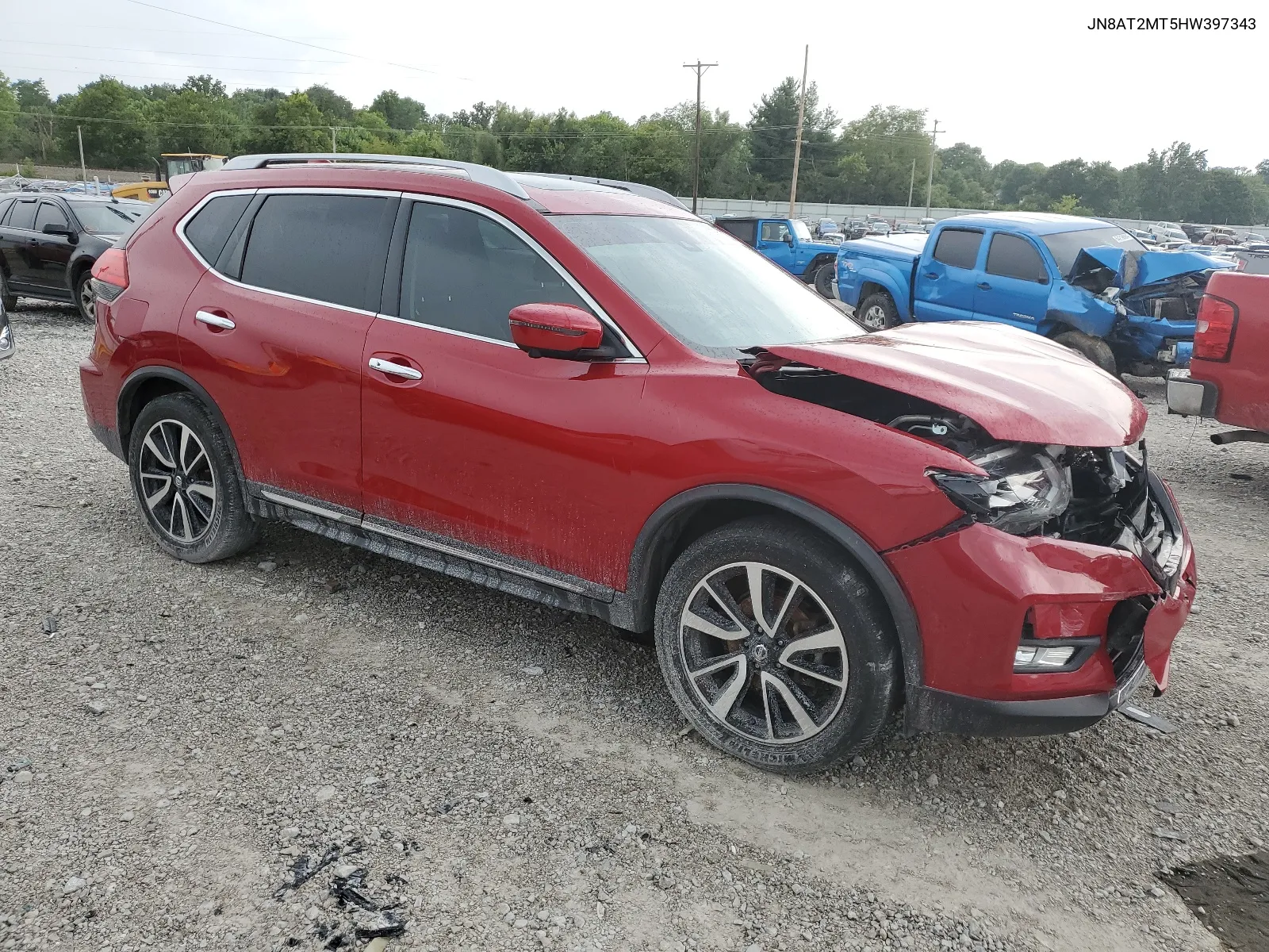 2017 Nissan Rogue S VIN: JN8AT2MT5HW397343 Lot: 62712834