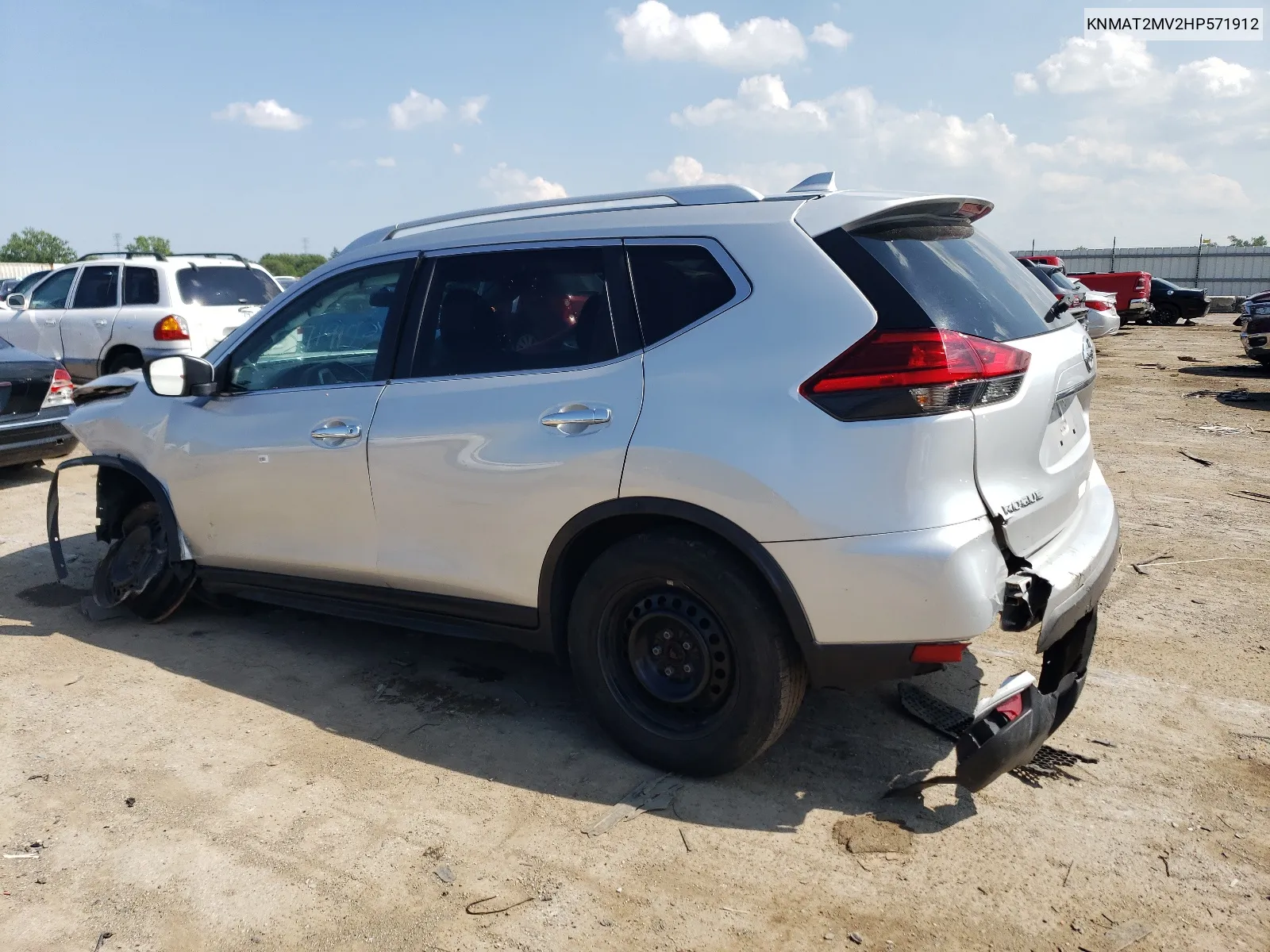 2017 Nissan Rogue S VIN: KNMAT2MV2HP571912 Lot: 62731104