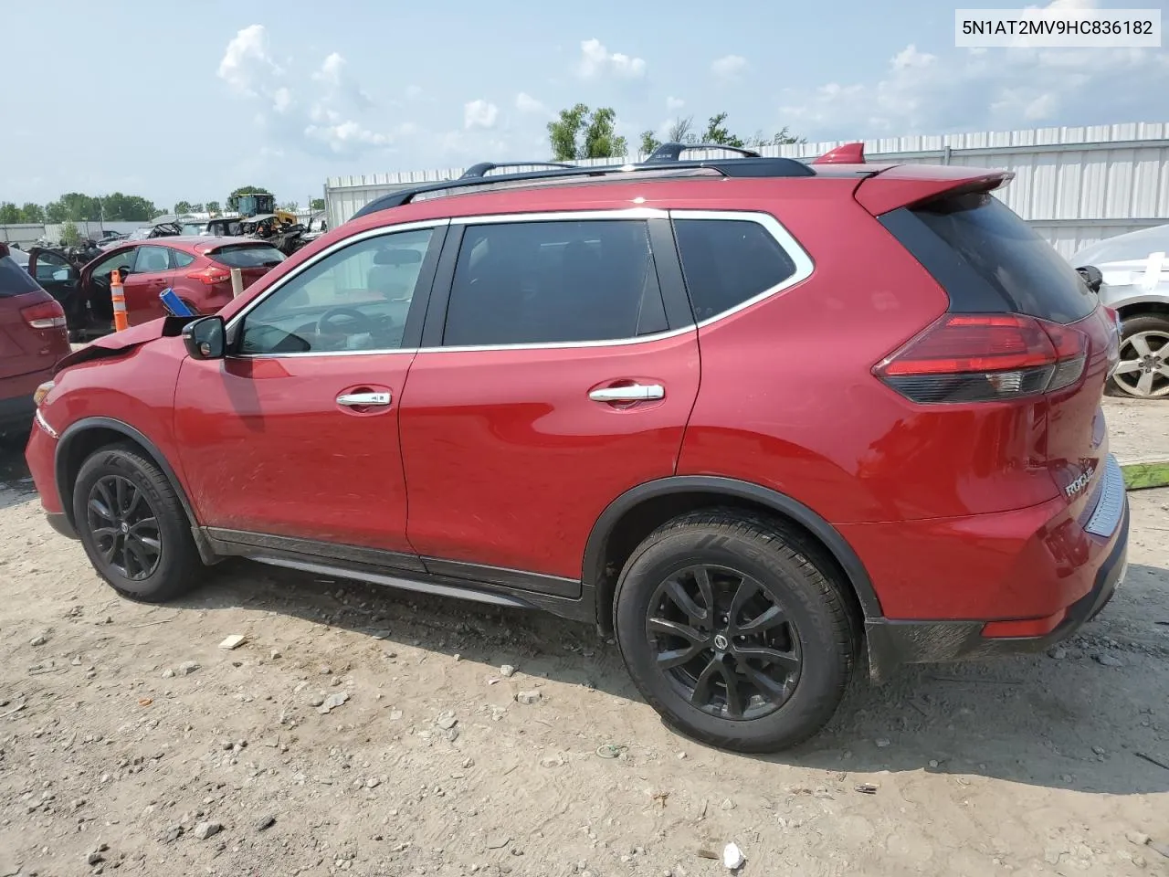 2017 Nissan Rogue Sv VIN: 5N1AT2MV9HC836182 Lot: 62868704